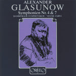 the album cover for Glazunov / Jarvi / Bamberg Symphony Orchestra - Symphonies 4 & 7