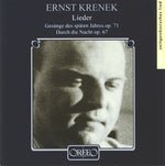 the album cover for Krenek / Himmelheber / Sturludottir / Bauni - Durch Die Nacht / Gesange Des Spaten Jahres