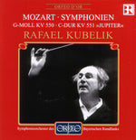the album cover for Kubelik - Sym #40 in G minor K550 / Sym #41 in C K 551