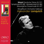 the album cover for Alexander Lonquich - Wolfgang Amadeus Mozart