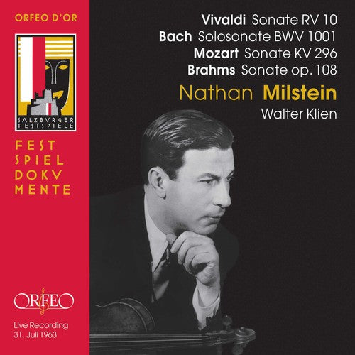 the album cover for NATHAN MILSTEIN - Sonata in D Major for Violin & Piano