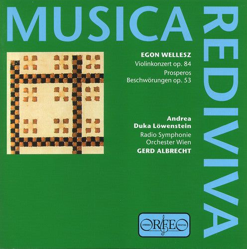 the album cover for Wellesz / Lowenstein / Vienna Radio SO, Albrecht - V Cto / Prosperos Beschworungen