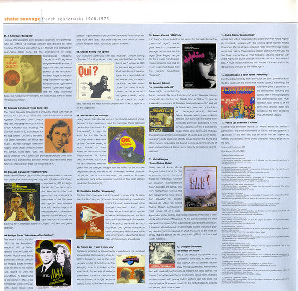 Various : Shake Sauvage (French Soundtracks 1968-1973) (LP, Comp, Ltd)