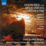 the album cover for Lunds Studentsangare - Choruses for Male Voices & Orhestra