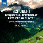 the album cover for Michael Halasz - Symphonies Nos 8 & 9