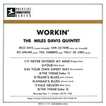 The Miles Davis Quintet : Workin' With The Miles Davis Quintet (CD, Album, Mono, RE, RM)