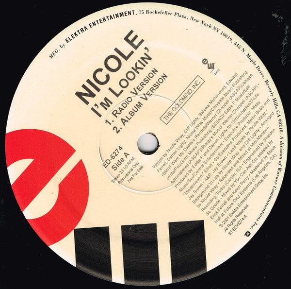 Nicole* : I'm Lookin' (12", Promo)