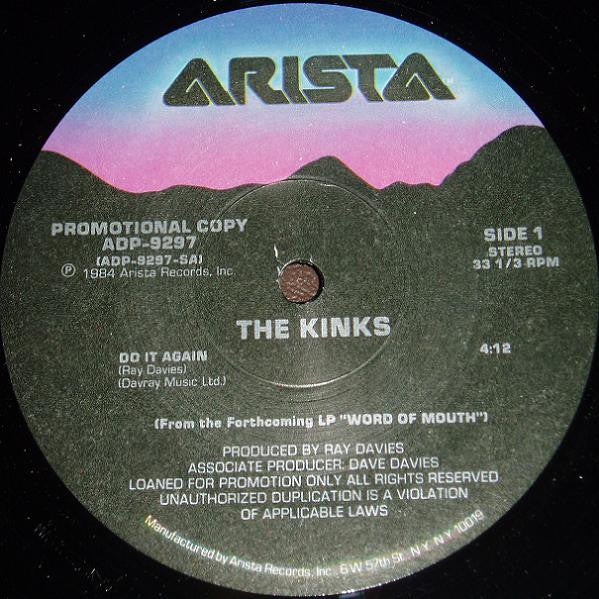 The Kinks : Do It Again (12", Promo)