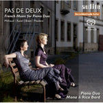 the album cover for Piano Duo Mona - Pas de Deux: French Music for Piano Duo