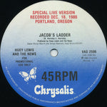 Huey Lewis And The News* : Jacob's Ladder (Special Live Version) (12", Promo)