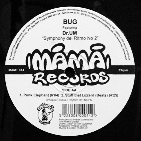 Bug Featuring Dr. UM : Symphony Del Ritmo No 2 (12")
