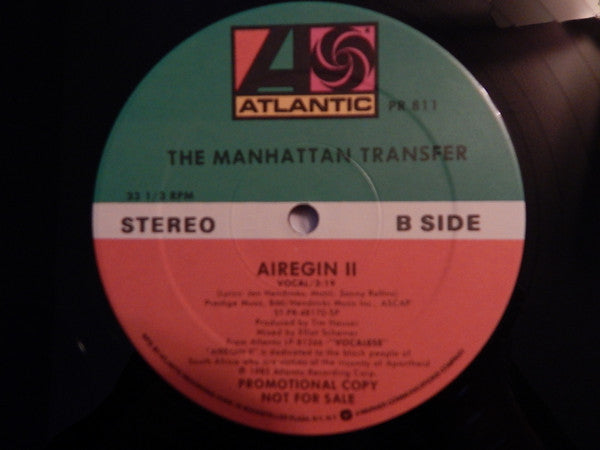 The Manhattan Transfer : That's Killer Joe / Airegin II (12", Promo)