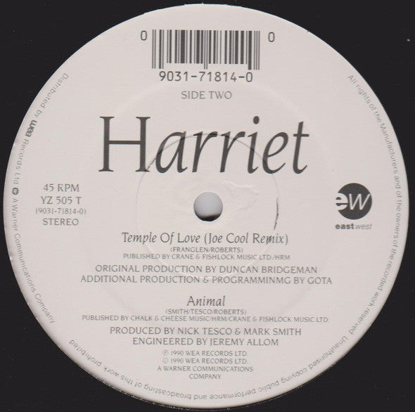 Harriet Roberts : Temple Of Love (12")