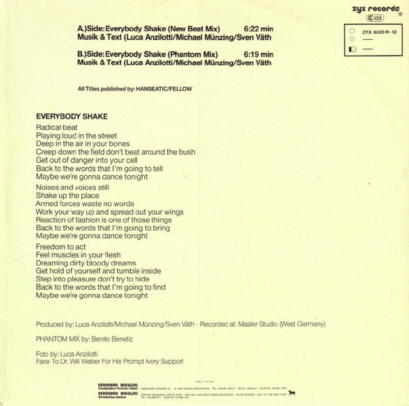 Off : Everybody Shake (Remix) (12")