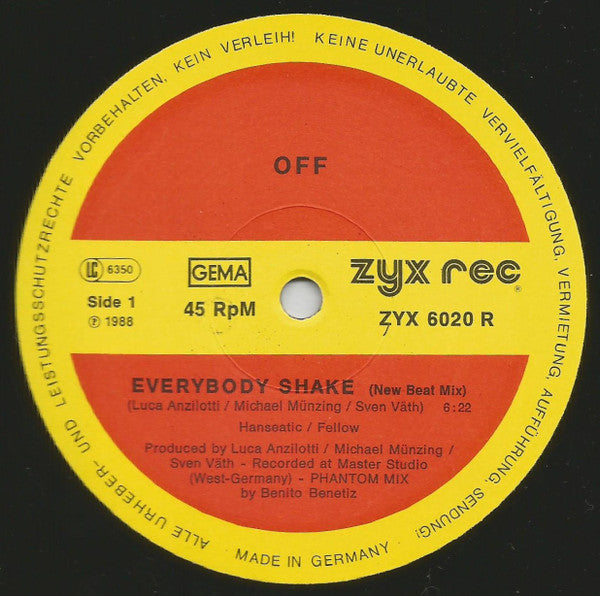 Off : Everybody Shake (Remix) (12")