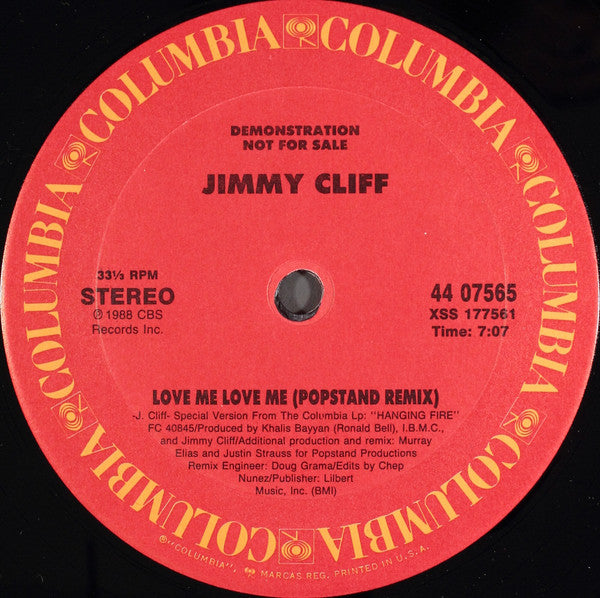 Jimmy Cliff : Love Me Love Me (12", Promo)