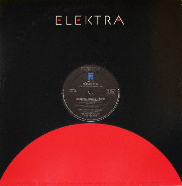 Philip Glass : Mishima Theme / Mishima Closing (12", Promo)