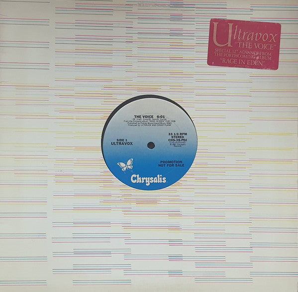 Ultravox : The Voice (12", Promo)