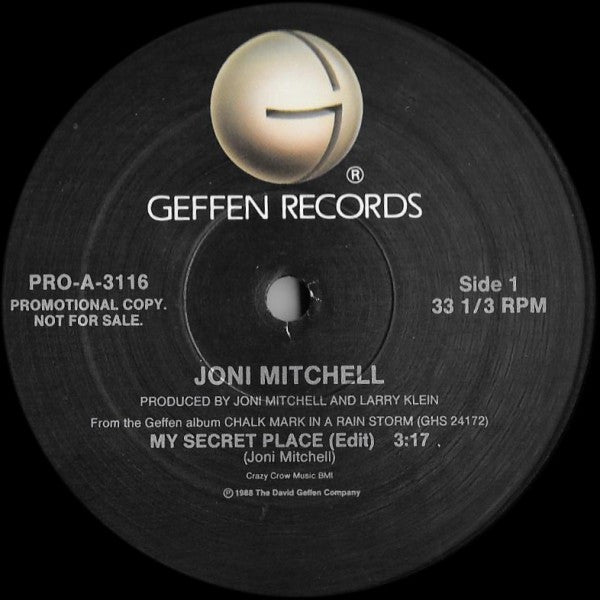 Joni Mitchell : My Secret Place (12", Promo)