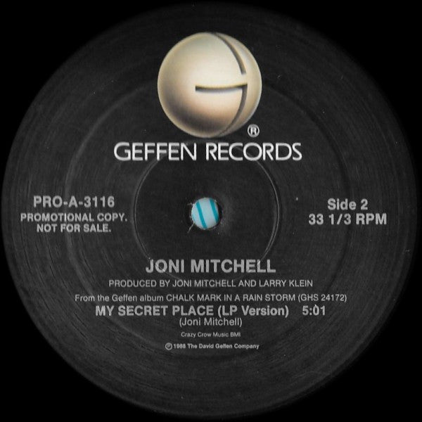 Joni Mitchell : My Secret Place (12", Promo)