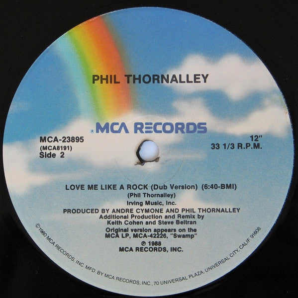 Phil Thornalley : Love Me Like A Rock (12", Single, Pin)