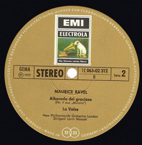 Ravel* - Lorin Maazel, The New Philharmonia Orchestra* : Bolero / Pavane Pour Une Infante Défunte / Alborada Del Gracioso / La Valse(LP, Gol)