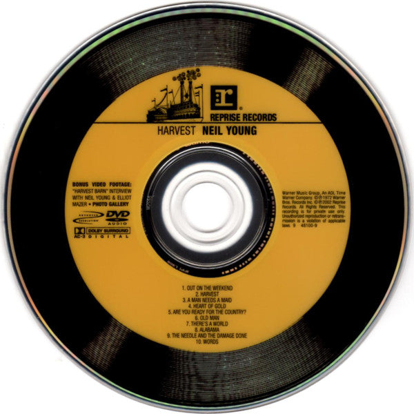 Neil Young : Harvest (DVD-A, Album, RE, Multichannel)