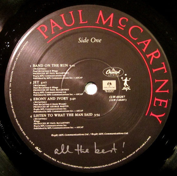 Paul McCartney : All The Best ! (2xLP, Comp, Spe)