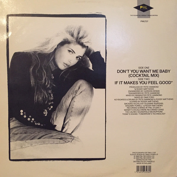 Mandy* : Don't You Want Me Baby (12")