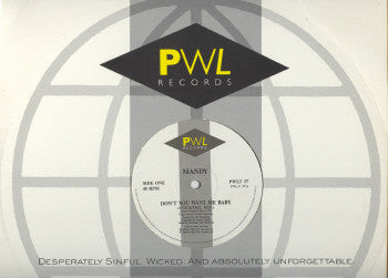 Mandy* : Don't You Want Me Baby (12")