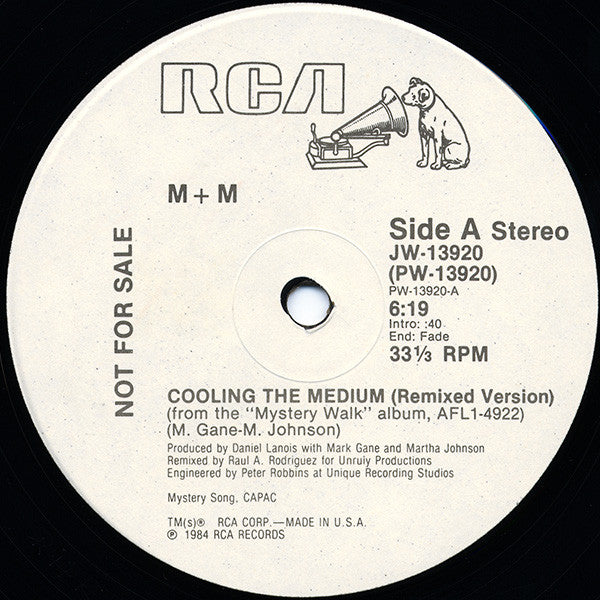 M + M : Cooling The Medium (12", Promo)