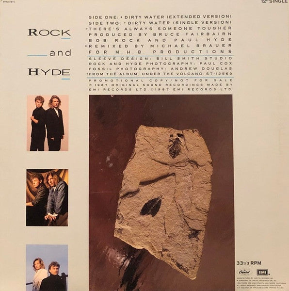Rock And Hyde : Dirty Water (12", Single, Promo)