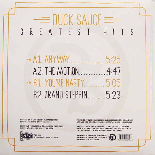 Duck Sauce : Greatest Hits (12", EP)