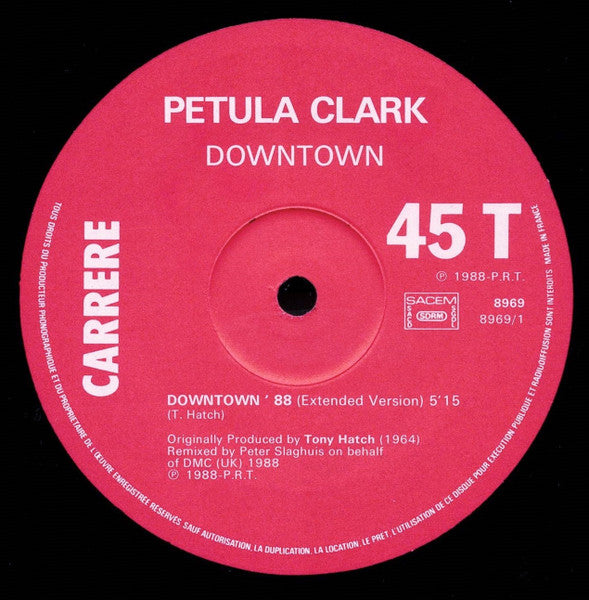 Petula Clark : Downtown '88 (12", Maxi)