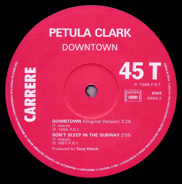 Petula Clark : Downtown '88 (12", Maxi)