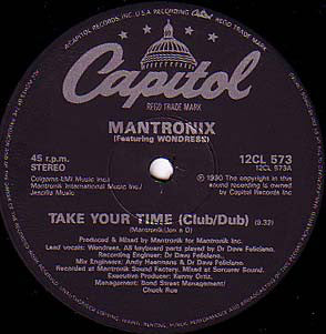 Mantronix : Take Your Time (12")