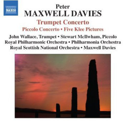 the album cover for Peter Maxwell Davies - Piccolo Concerto / Trumpet Concerto