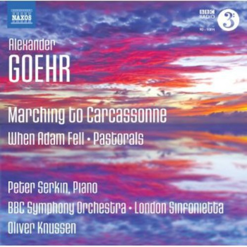 the album cover for Oliver Knussen - Marching to Carcassone / When Adam Fell