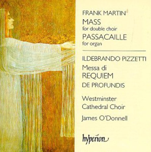 the album cover for MARTIN/PIZZETTI - Mass for Double Choir