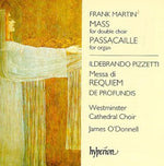 the album cover for MARTIN/PIZZETTI - Mass for Double Choir