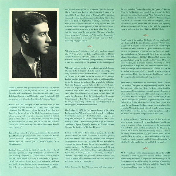Benítez & Valencia* : Impossible Love Songs From Sixties Quito (2xLP, Comp, Mono)