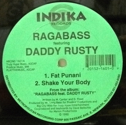 Daddy Rusty : Ragabass Feat. Daddy Rusty (12")