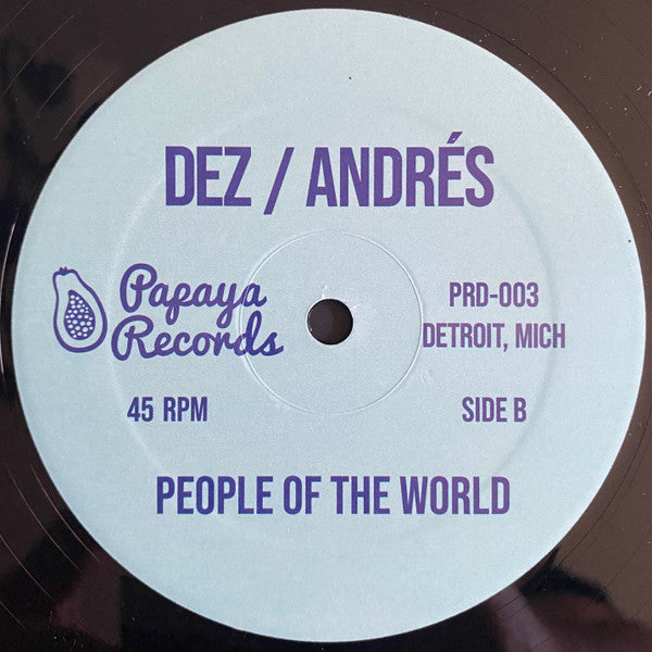 Dez* / Andrés : Tonight’s Function / People Of The World (12")
