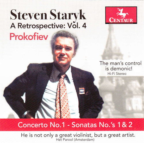 the album cover for Steven Staryk - Retrospective 4 Prokofiev
