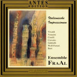 the album cover for Ensemble Fraal - Impressions from Italy: Cto in G Major for Flute