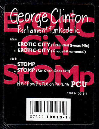 George Clinton, Parliament, Funkadelic : Music From The Motion Picture PCU (12", Single)