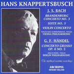 the album cover for J Bach S / Knappertsbusch - Brandenburgisches Konzert 3