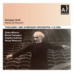 the album cover for NBC Symphony Orchestra - Messa Da Requiem: Milanov
