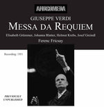 the album cover for Verdi / Fricsay / Grummer / Blatter - Messa Da Requiem (Berlin 27.01)