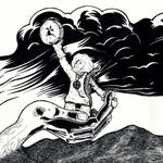 the album cover for Isengrind/Twinsistermoon/Natural Snow Buildings - The Snowbringer Cult